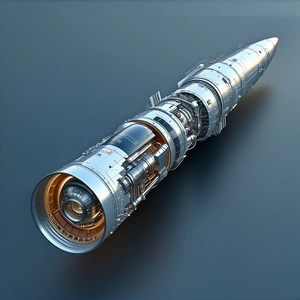 A Large, Cylindrical Object Is Shown In A Close-up View