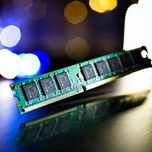 Tech Advertising Photography: Close-up of memory module