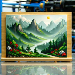 Educational Technology In Manufacturing Facility With Beautiful Painting