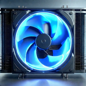 Tech 3D Render: Close-up of cooling system