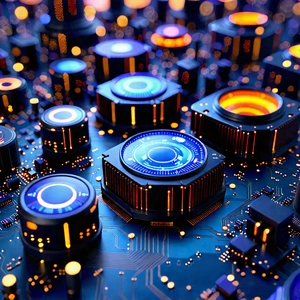 Close-up of sensor array