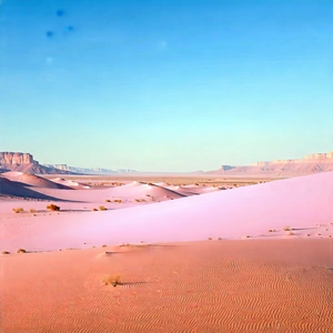 Nature Graphic Design: Clear Sky Over Desert With Vast Desert