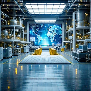 Entertainment Technology In Manufacturing Facility With Image