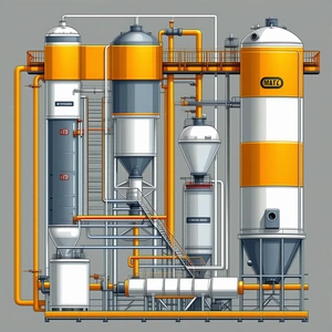 detailed drawing chemical plant