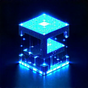Blockchain Network Visualization With Blue