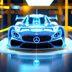 Automotive Technology In (modern:1.36) Laboratory With Sleek Silver