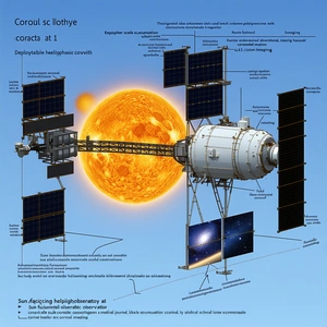 The Image Is A Diagram Of A Spacecraft, Showing Its Various Components And Their Functions