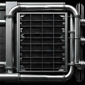 Close-up of cooling system