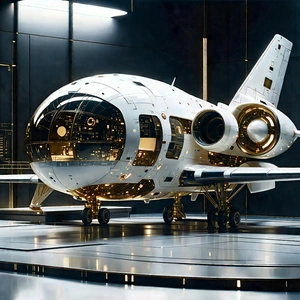 Aerospace Technology In (modern:1.46) Laboratory With Large White