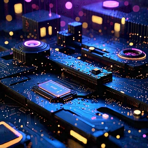 Close-up of sensor array