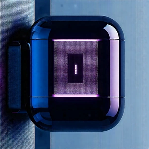 Wireless earbuds with glowing screen