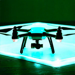 Tech Octane Render: Drone With Holographic Display With Small Drone