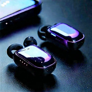 Wireless Earbuds With Glowing Screen With Table Four