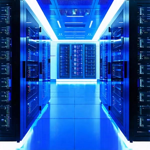 Tech Commercial Photography: (futuristic:1.16) server room