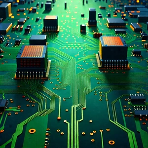 Circuit board with data streams