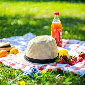 Lifestyle Stock Photography: Summer Picnic During Summer With Image, There