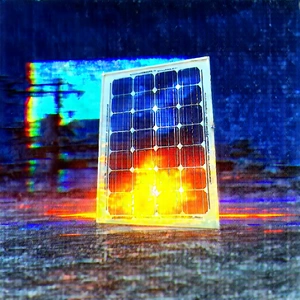 Solar Panel With Holographic Projection With Solar Panel