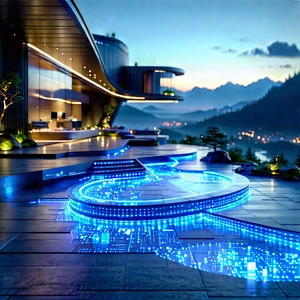 Futuristic Smart Home With Image, There