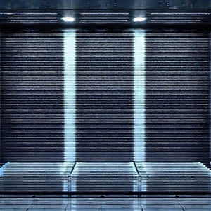 Server Rack With (digital:1.23) Particles With Large, Dark