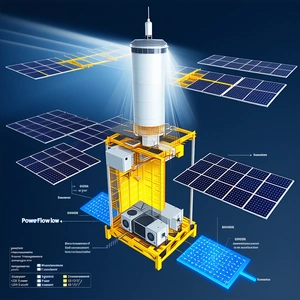 The Image Is A Detailed Diagram Of A Solar Power Station