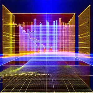Financial Technology In Research Center With Futuristic Scene