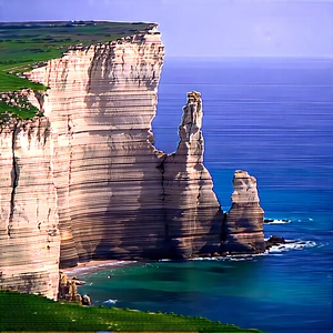 Nature Macro Photography: Coastal Cliff During Midday With Large Cliff