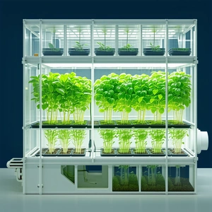 A Large, Well-lit Greenhouse Filled With A Variety Of Plants