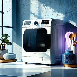 Innovative Smart Appliance Design With White Microwave