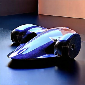 Automotive Technology In Design Studio With Blue Futuristic