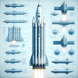 A Space Shuttle, Which Is The Main Focus Of The Scene