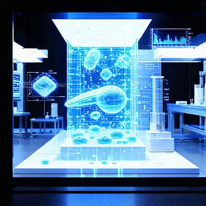 Entertainment Technology In (modern:1.2) Laboratory With Image, There