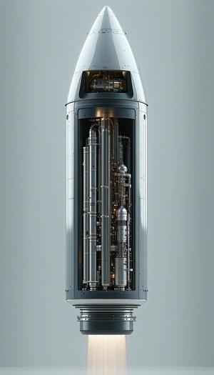 A Large, Cylindrical Object Is Shown In A Close-up View