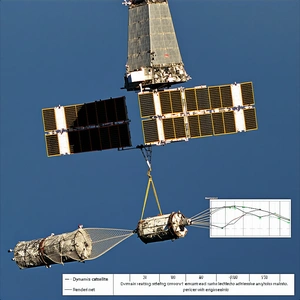 A Space Shuttle Being Transported By A Large Crane