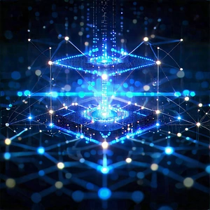 Blockchain Network Visualization With Image, There