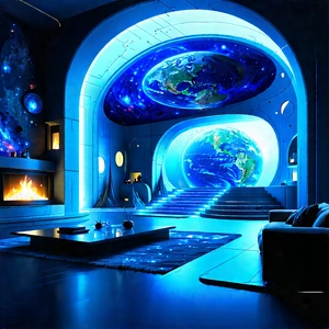 Futuristic Smart Home With Image, There