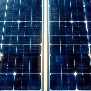 Solar Panel With Digital Particles With Large Solar