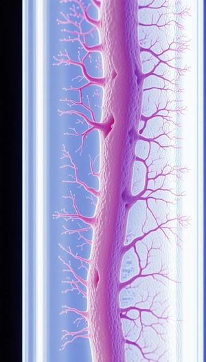A Close-up Of A Pink And Purple Tree Branch