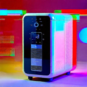 Innovative Smart Appliance Design With White Blue