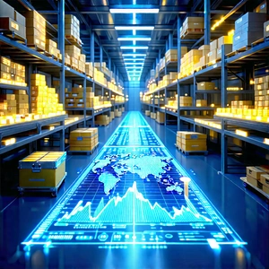 Financial Technology In Manufacturing Facility With Large Warehouse
