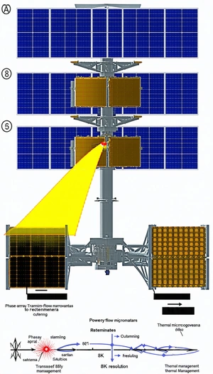 A Large Satellite With A Solar Panel On Its Side