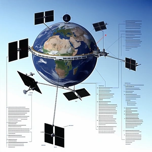 large, detailed illustration Earth displayed