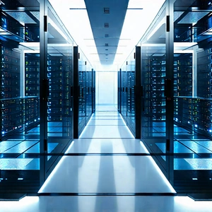 (futuristic:1.22) server room