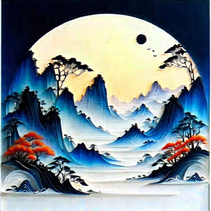 Innovative Communication Tool (design:1.3) With Painting Mountainous