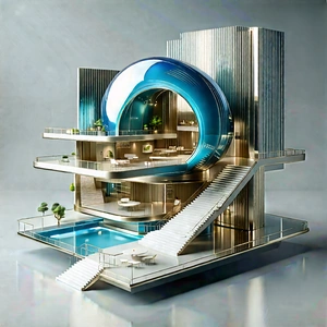 Innovative Communication Tool Design With Futuristic Building