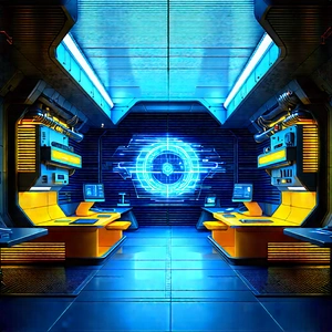 (futuristic:1.34) Research Laboratory With Image, There