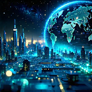 Big Data Visualization With Blue White