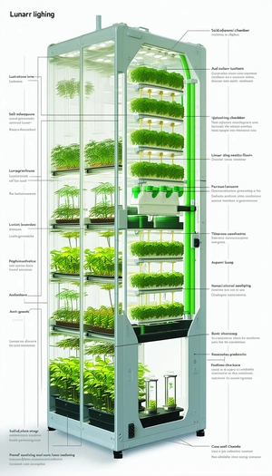 A Large, Multi-layered Greenhouse Filled With Various Plants