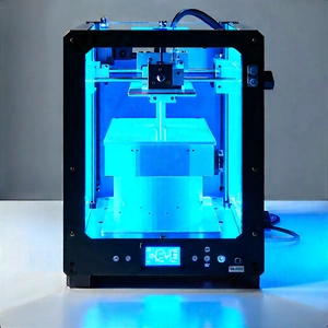3d Printer With Blue Light (glow:1.48) With Blue Printer