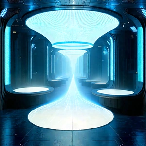 Futuristic Innovation Hub With Image, There