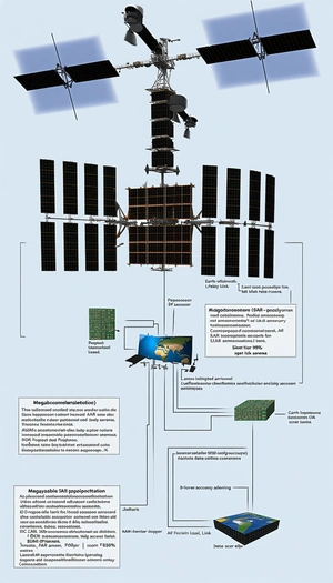 The Image Is A Diagram Showing The Relationship Between A Satellite, A Television, And A Computer
